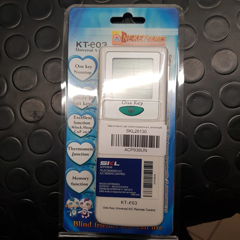 Telecomando per condizionatore a/c universale kt-e03 Skl