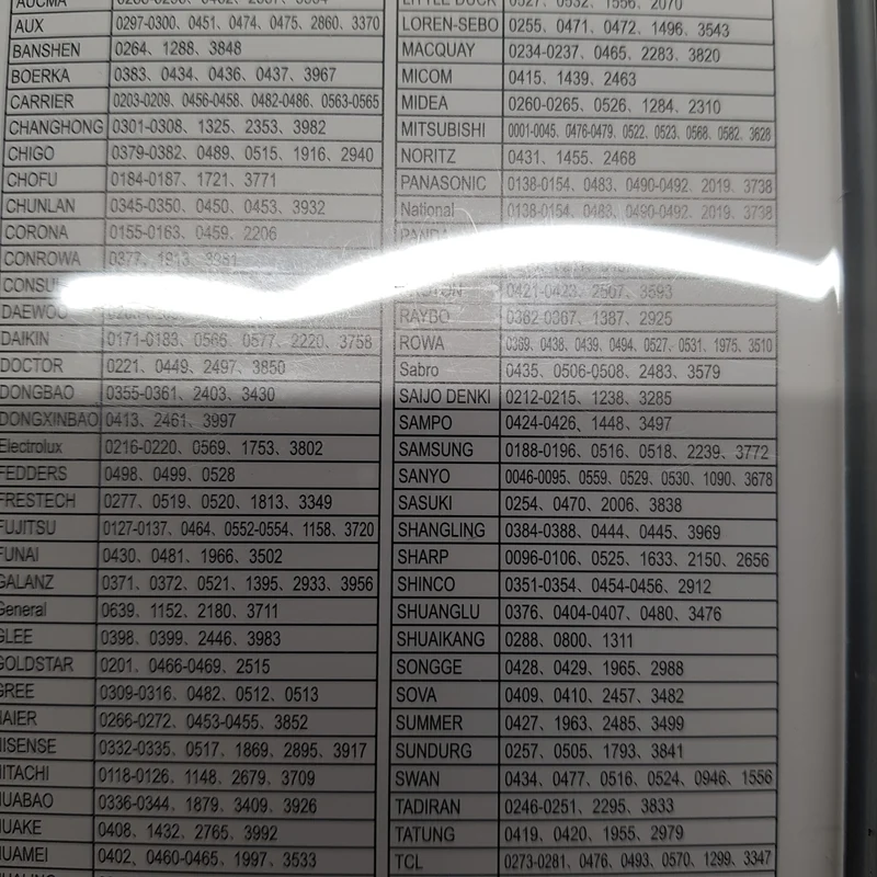 Telecomando per condizionatore a/c universale kt-e03 Skl