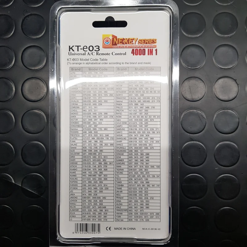 Telecomando per condizionatore a/c universale kt-e03 Skl