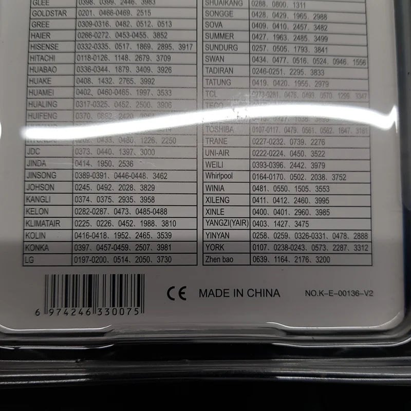 Telecomando per condizionatore a/c universale kt-e03 Skl