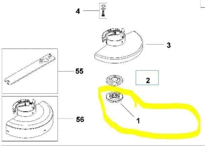 Flangia esterna per smerigliatrice angolare Black+Decker kg901