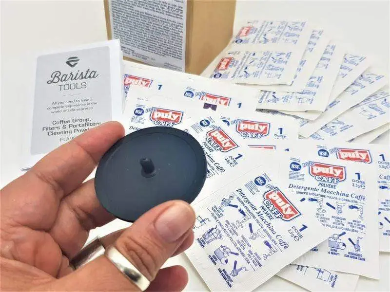 Scatola con 40 bustine "pulycaff" detergente gruppo e filtri monodose 3.5g Lelit