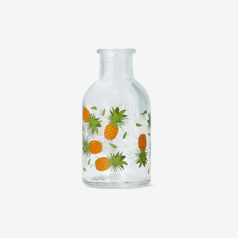 Vase with tropical print
