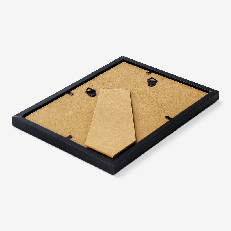 Black wood picture frame - 13x18 cm