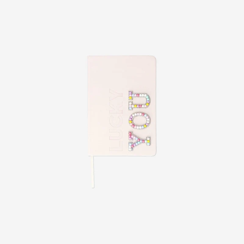 A5 Notebook with pom poms