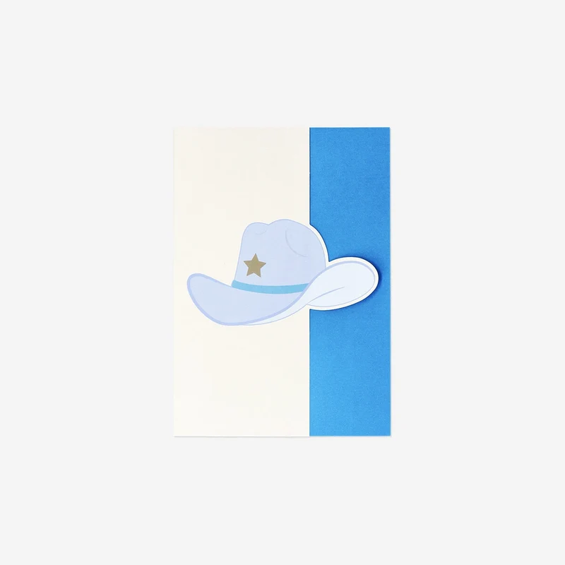 B5 lined exercise book with cowboy hat