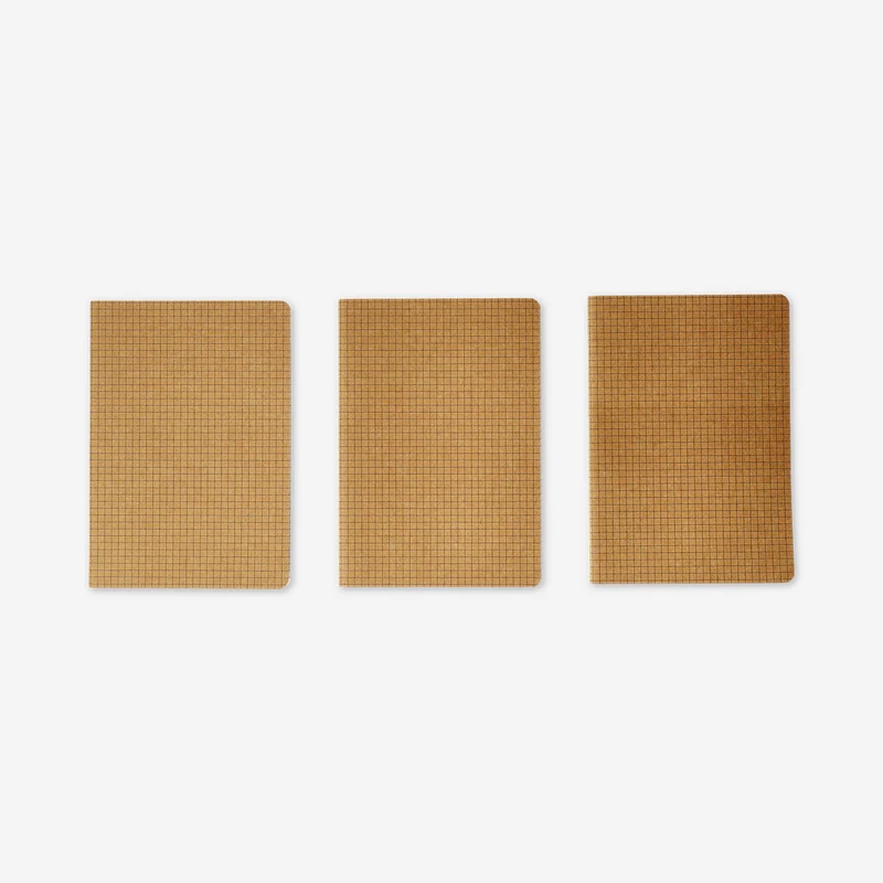 A5 grid exercise books - 3 pcs