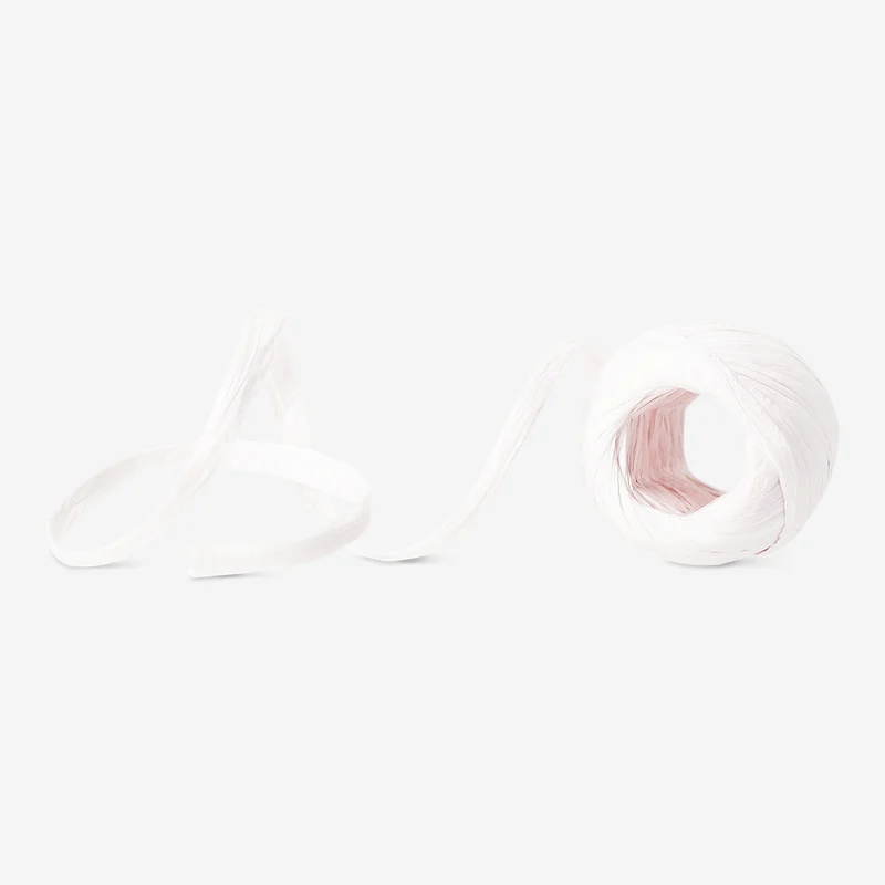Decorative twisted paper ribbon in light pink - 20 m