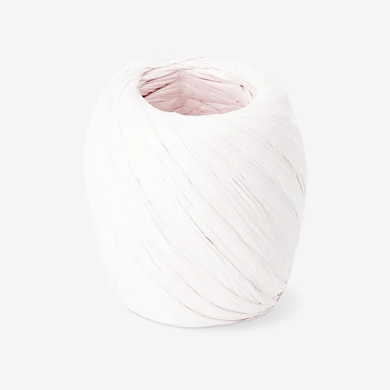 Decorative twisted paper ribbon in light pink - 20 m