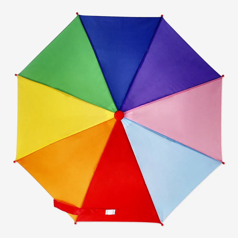 Rainbow umbrella hat