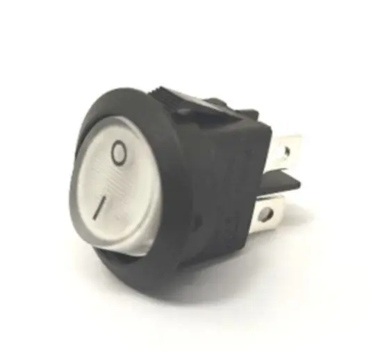 Interruttore bipolare luminoso tondo bianco 16a 250v 4 contatti Faber