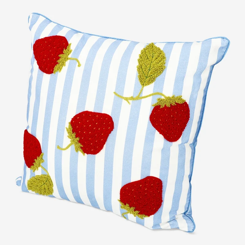 Cushion with strawberries