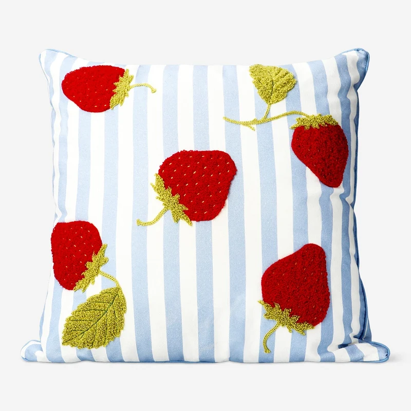 Cushion with strawberries