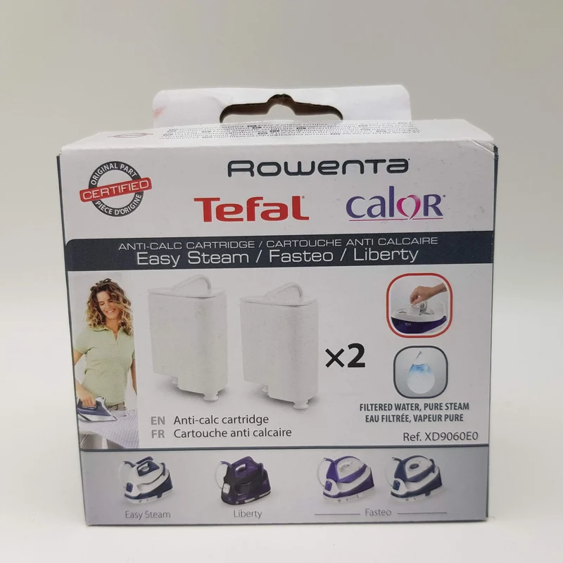 Filtro a cartuccia anticalcare per ferro da stiro Tefal e Moulinex Calor XD9060E0