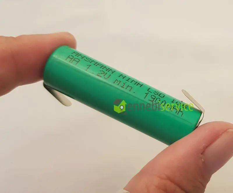 Batteria ricaricabile con alette tipo stilo 1,2v-1900 mah nimh Panasonic