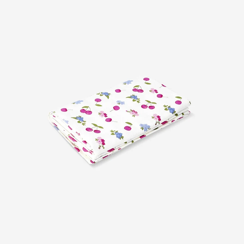 Floral tablecloth with cherries - 140 x 220 cm