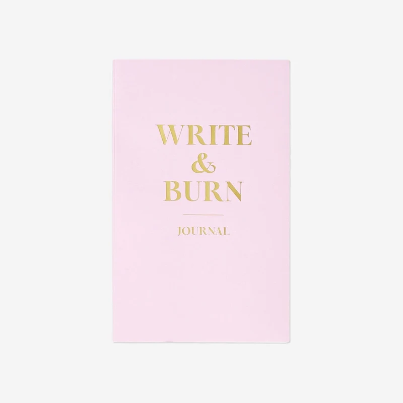 Pink write and burn journal