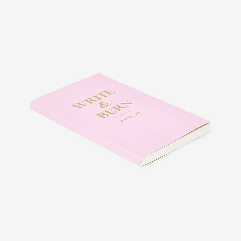 Pink write and burn journal