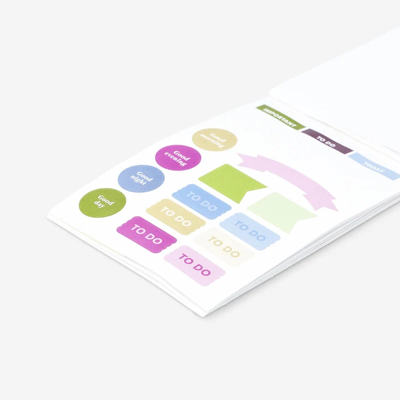 Sticker book for planning