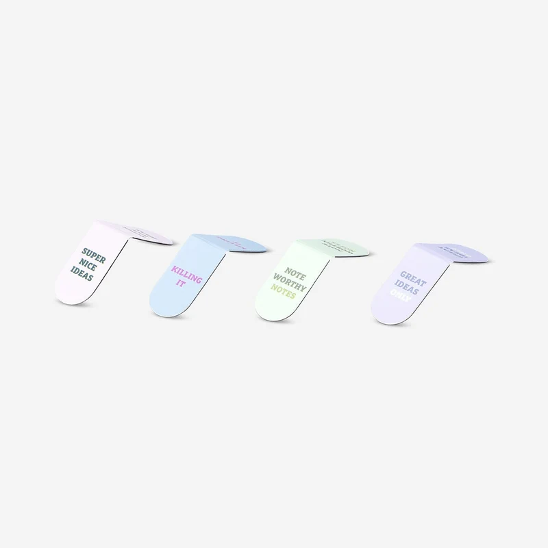Magnetic bookmarks with statements - 4 pcs