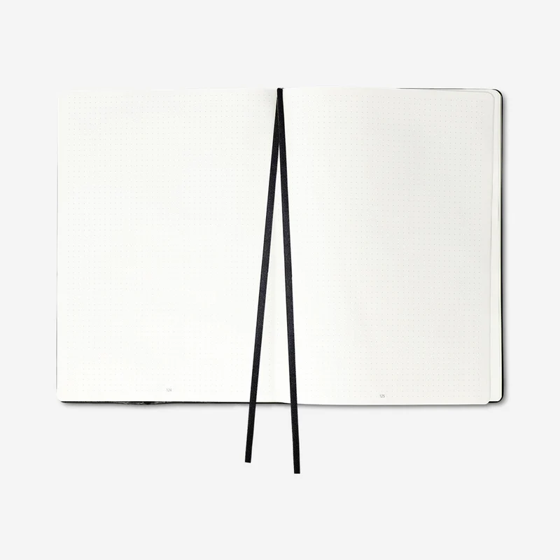 A4 bullet planner with black cover