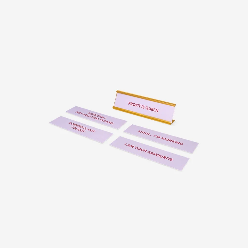 Desktop sign