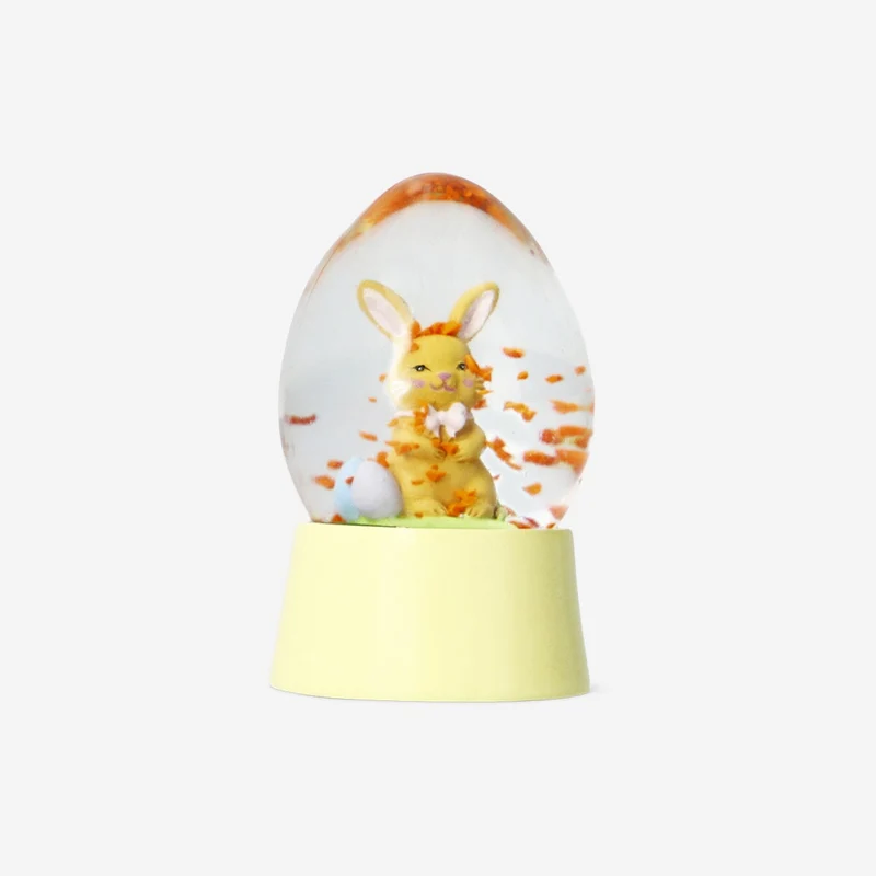 Snow globe with Easter bunny
