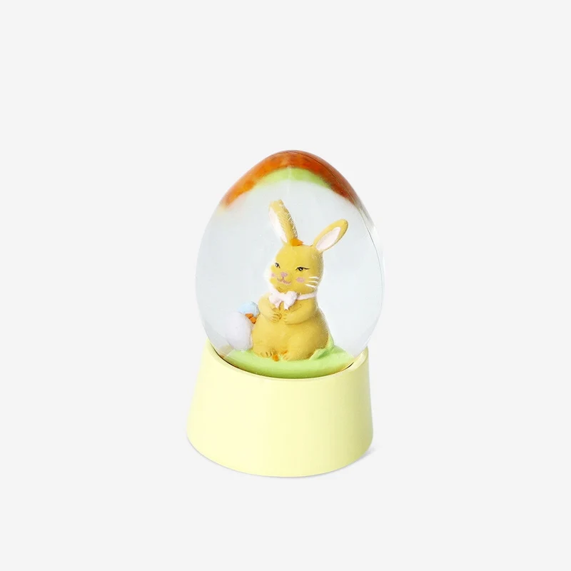 Snow globe with Easter bunny