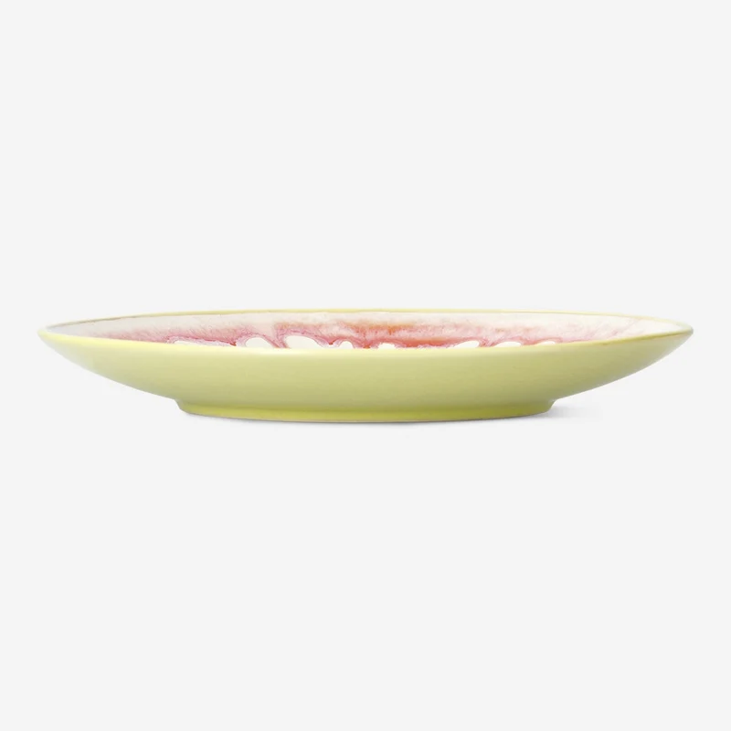 Plate with dripping glaze