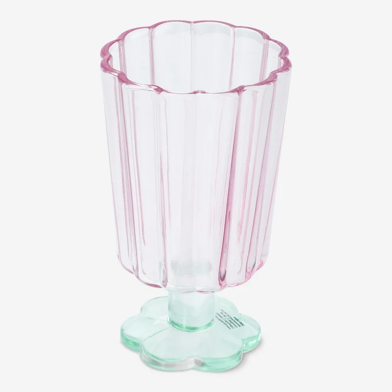 Flower shaped wine glass