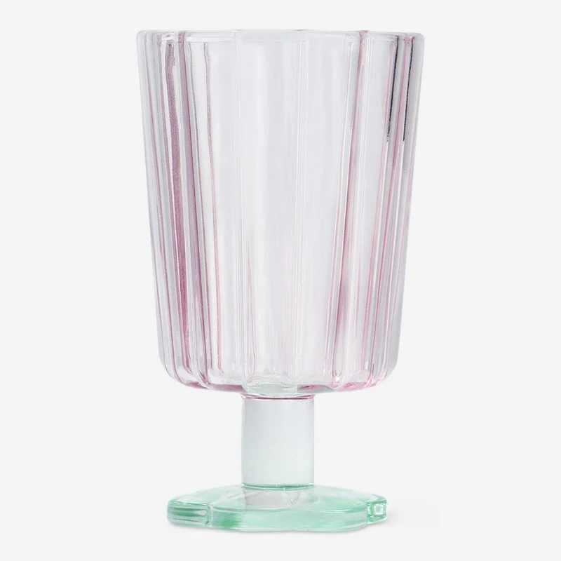Flower shaped wine glass