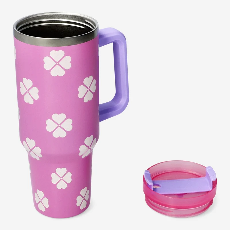 Tumbler with clover print - 1.2 L