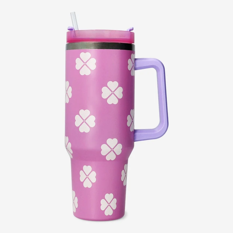 Tumbler with clover print - 1.2 L