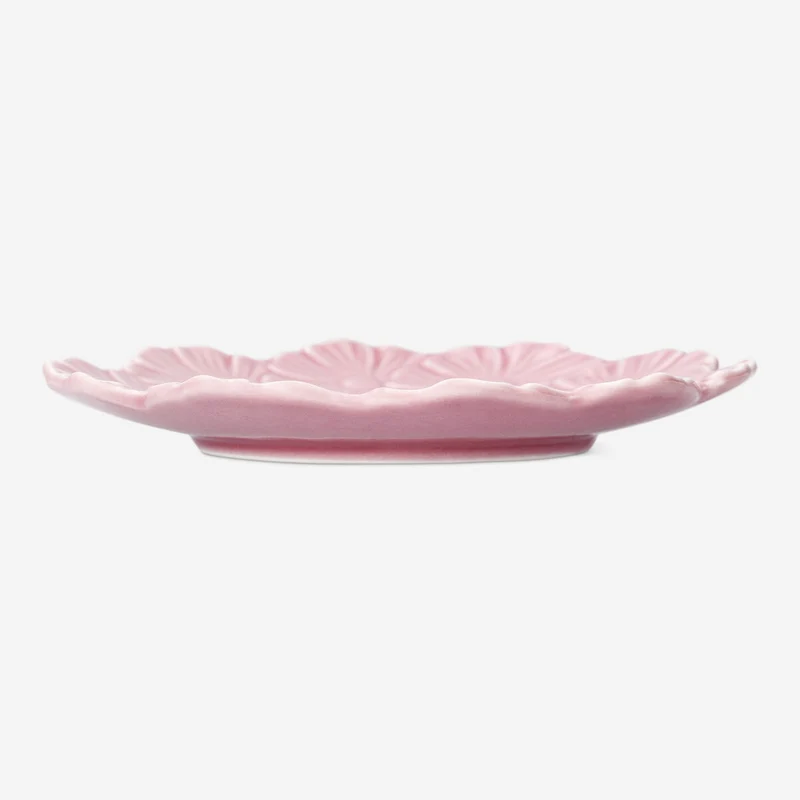 Pink flower plate