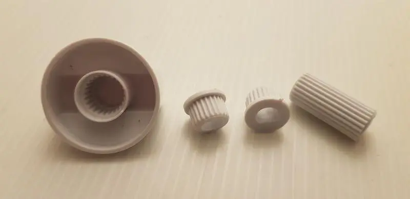 Manopola cucina ø 6 e ø 8 bianca universale con inserti bianco Ennebiservice