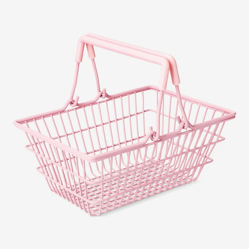 Mini pink shopping basket