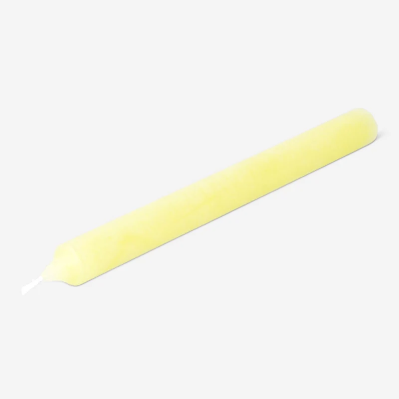 Yellow dinner candle - 24 cm