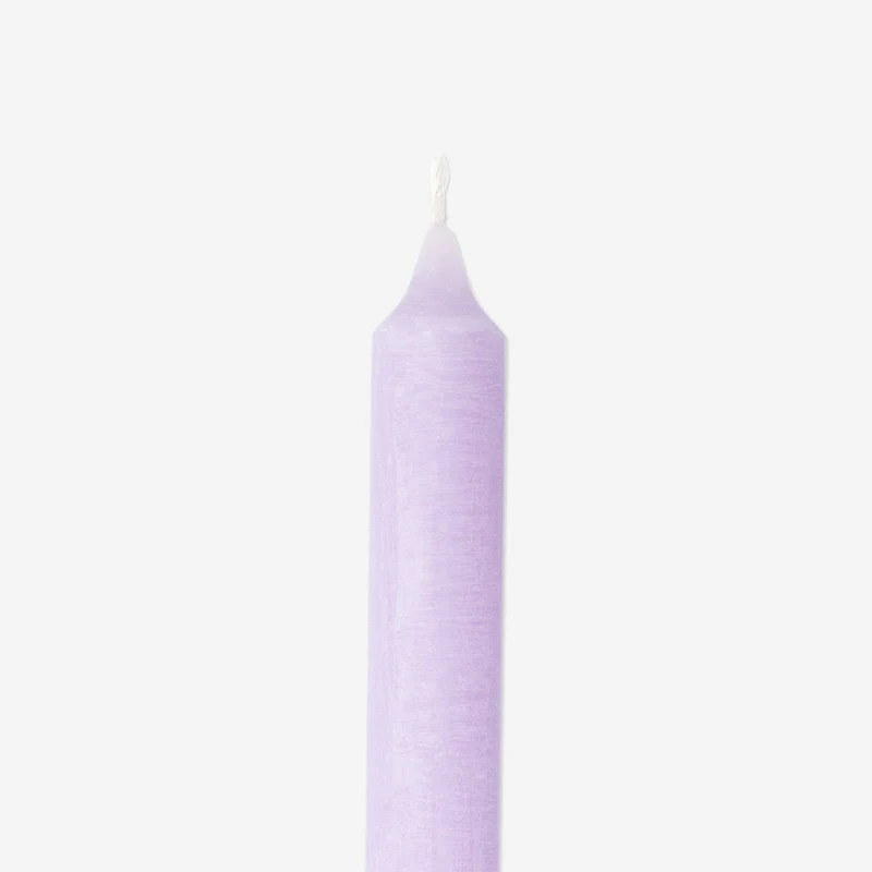 Purple dinner candle - 24 cm