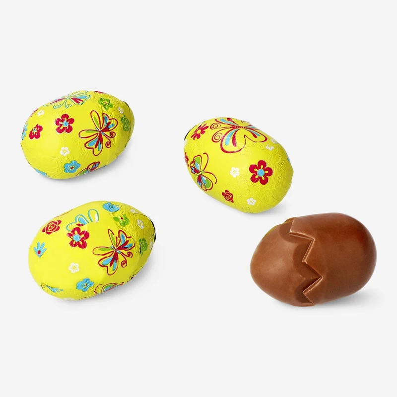 Chocolate eggs with filling in eggtray - 4 pcs