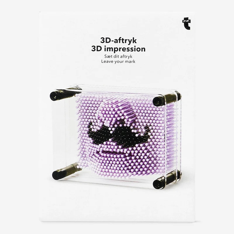 3D impression toy with moustache print