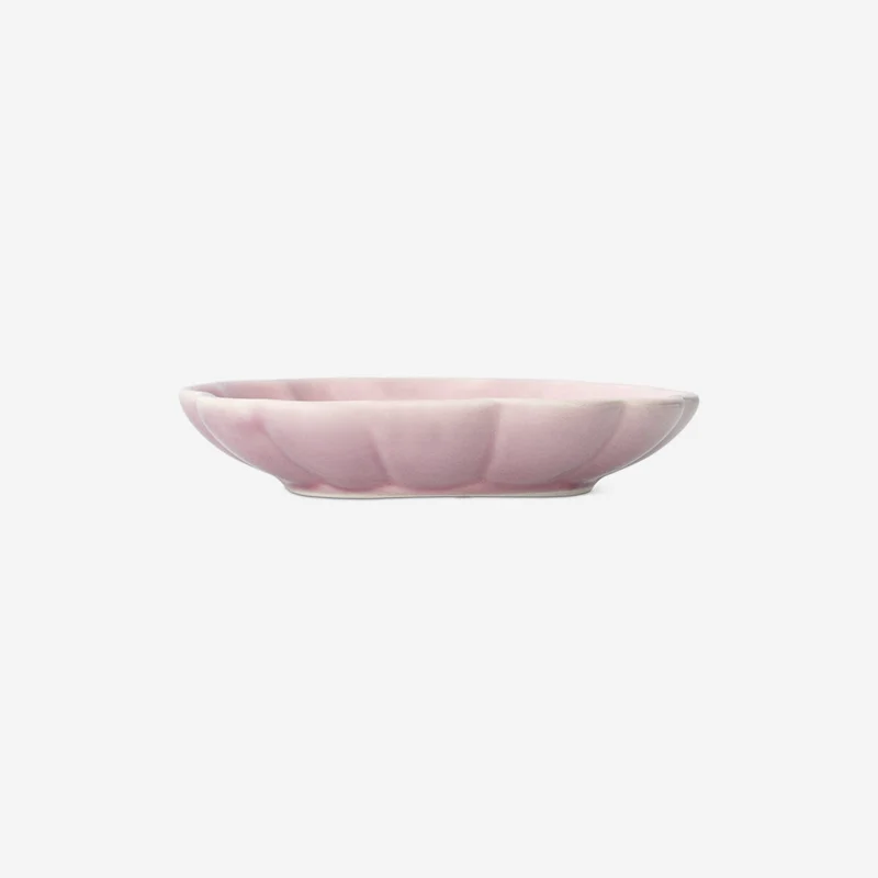 Pink flower shaped dish - 10 cm