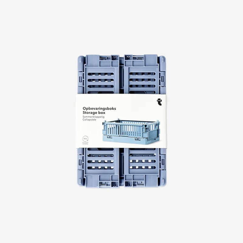 Blue collapsible storage box - Small