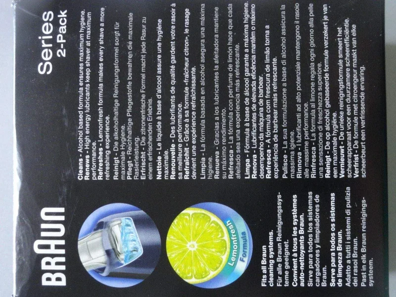 Cartuccia doppia per clean&renew pulizia rasoio Braun