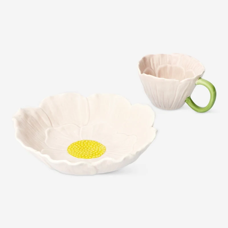 Pink flower bowl - Large