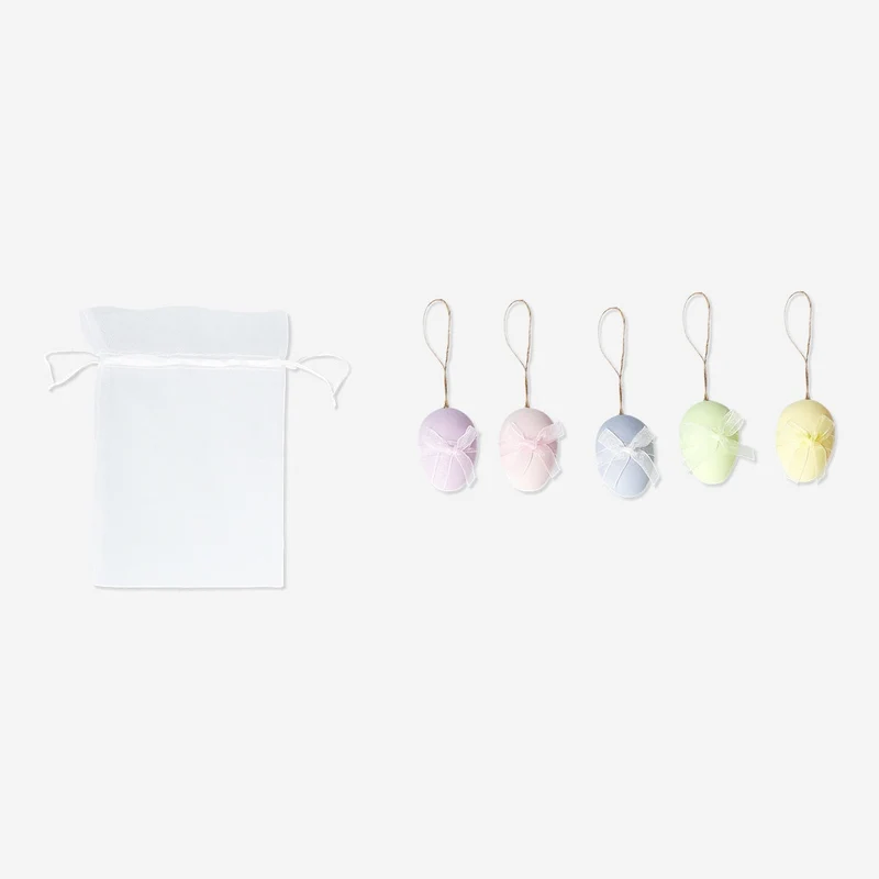 Easter eggs spring ornaments - 5 pcs