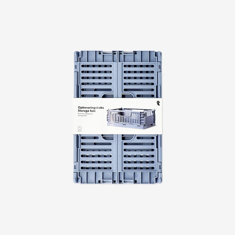 Blue collapsible storage box - Large