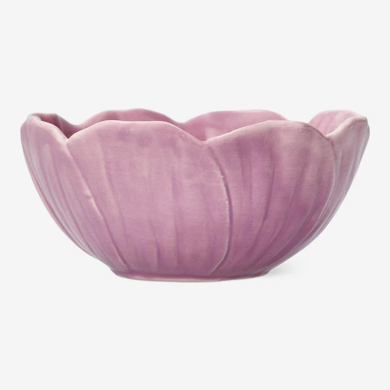 Maroon flower bowl - Medium