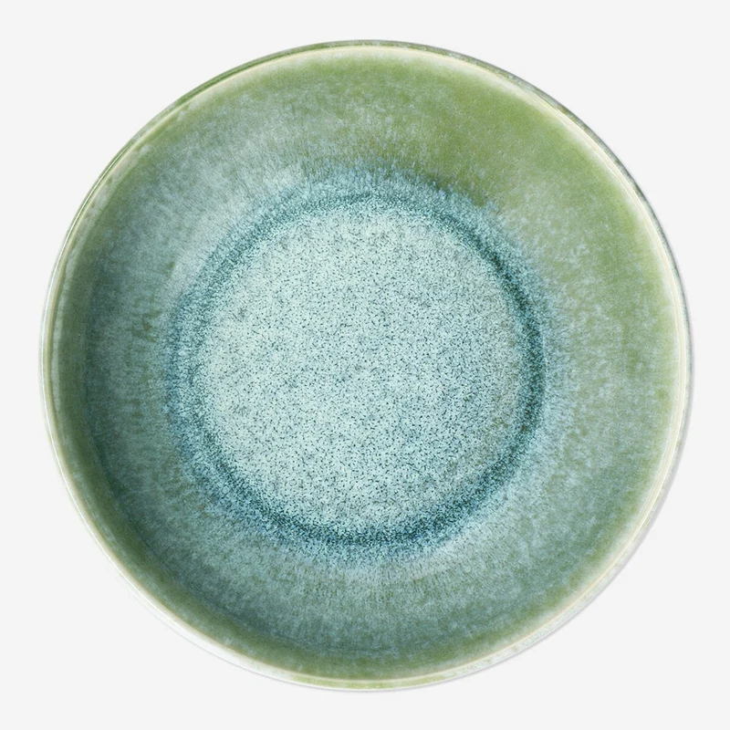 Green stoneware bowl - medium
