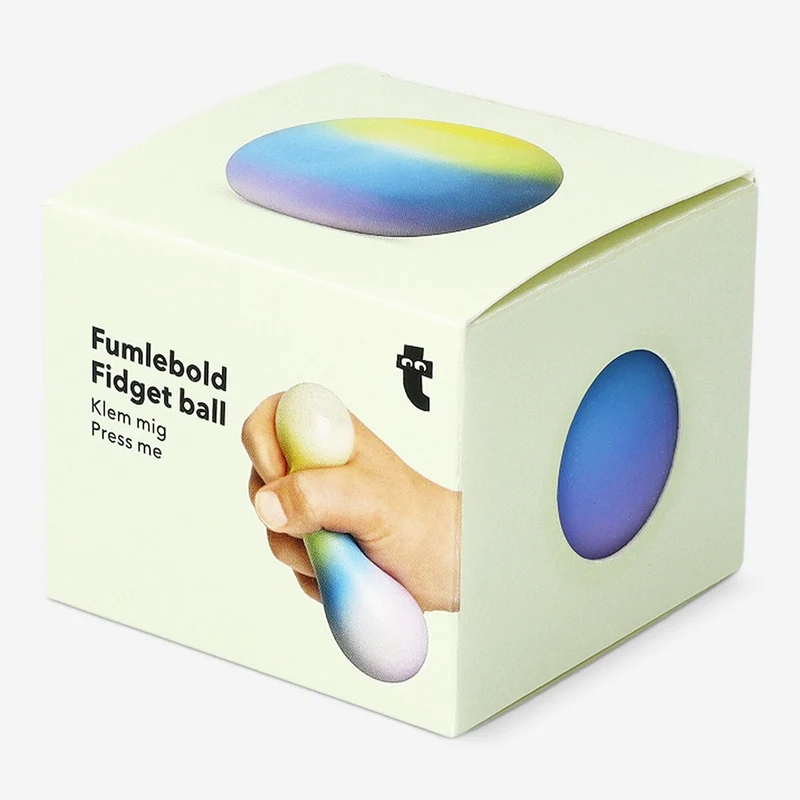 Multi-coloured fidget ball