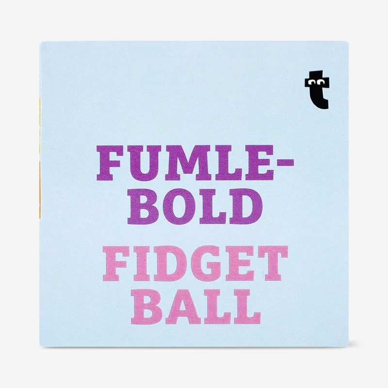 Fidget ball with multi-coloured beads